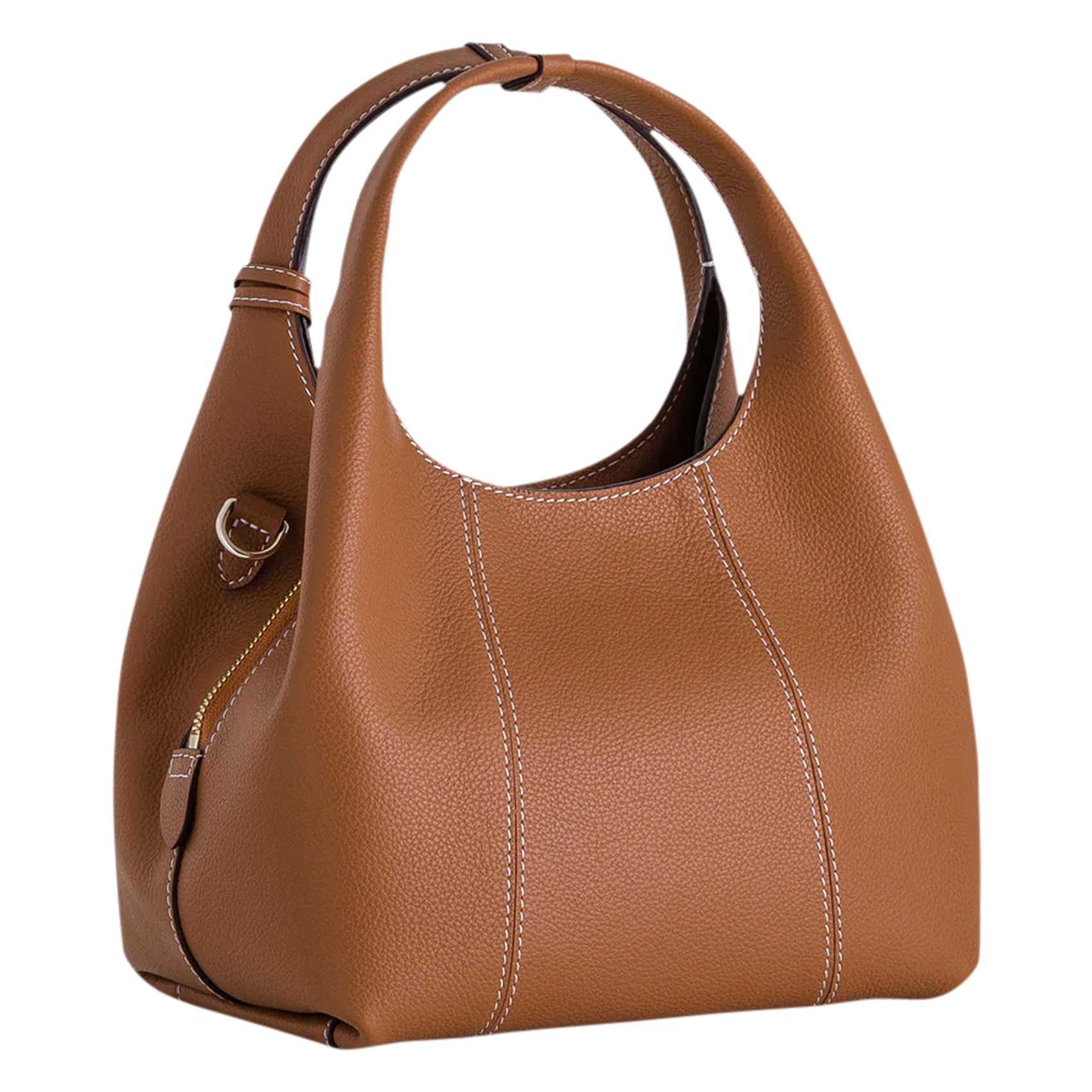 JULIETTE - Sac bandoulière en cuir grainé| Marron