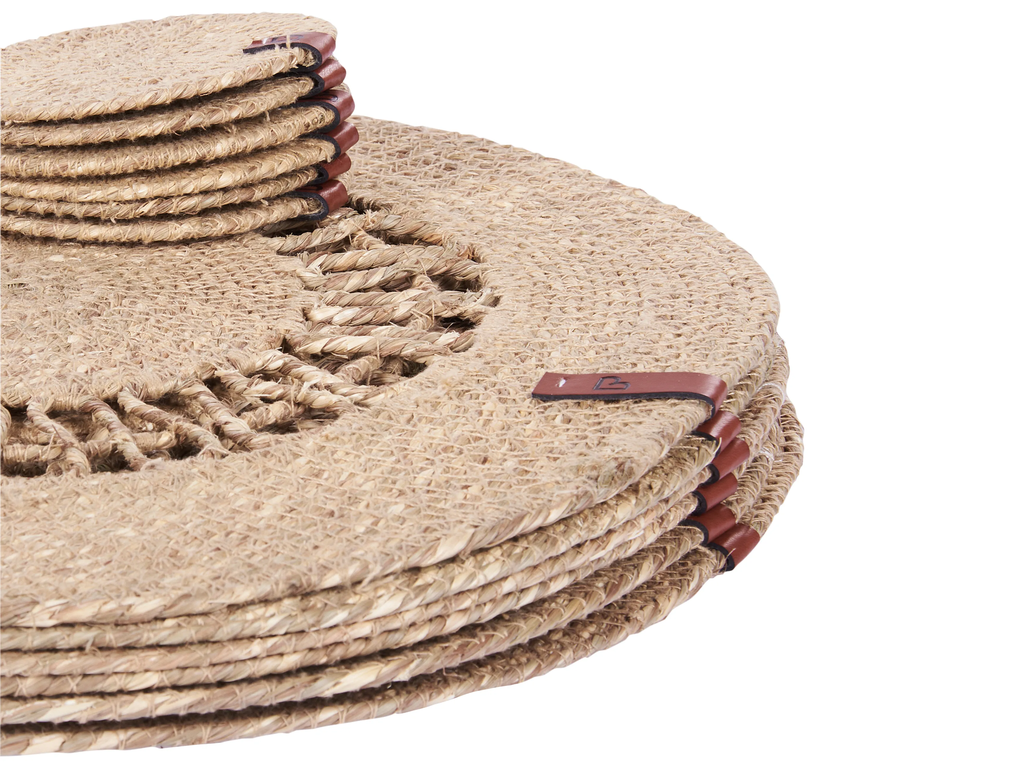 Placemats en onderzetters set PEPPERBERRY Natuurlijk Zeegras