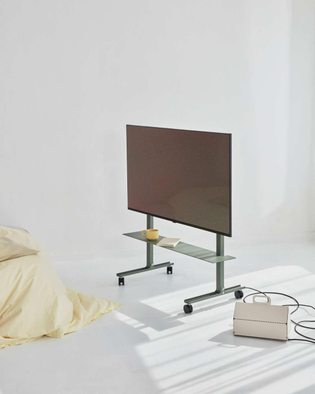 Pedestal Straight Rollin' tv-standaard Mossy Green