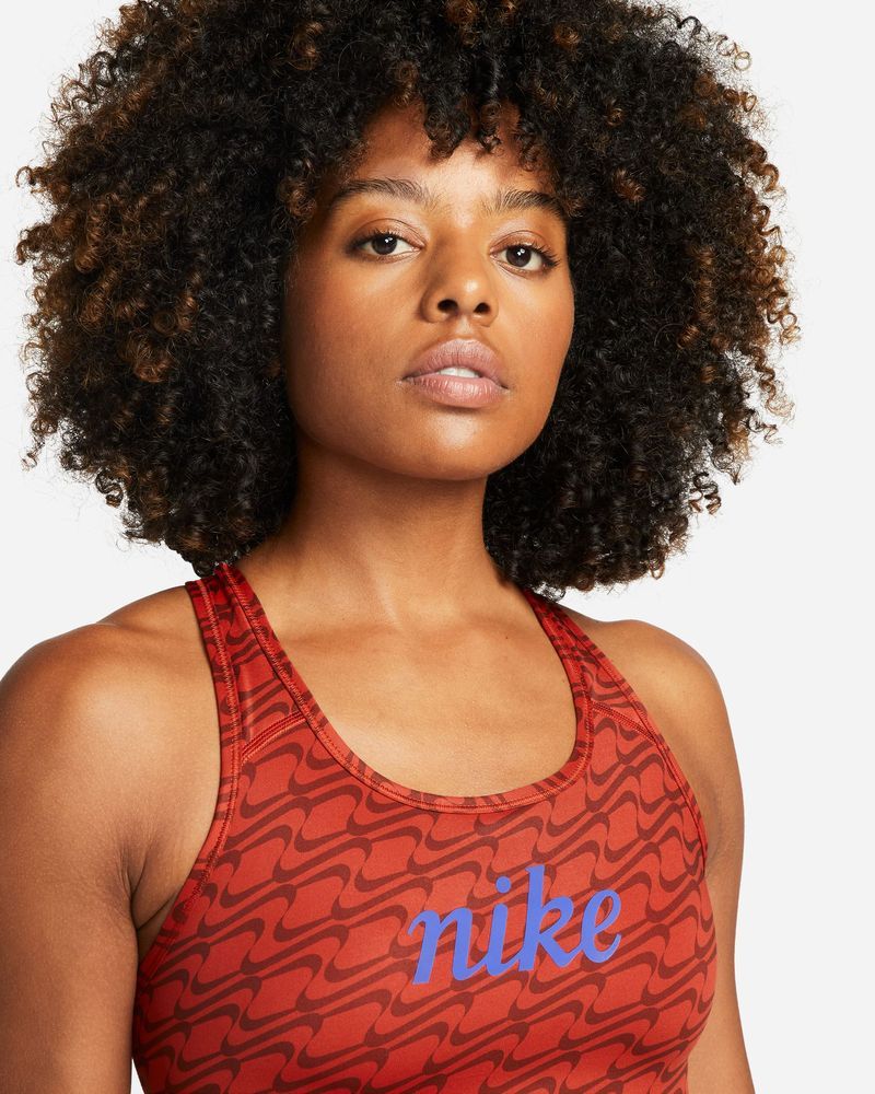 Brassière Nike Swoosh Rouge pour femme