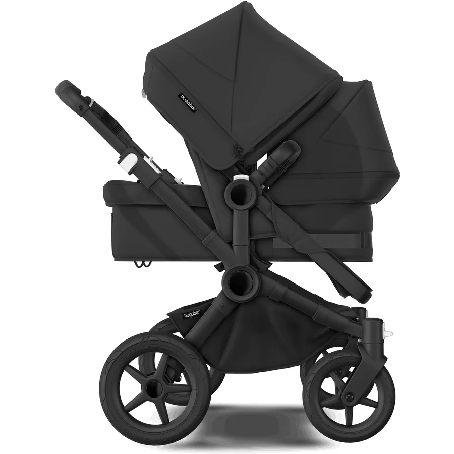 bugaboo Geschwisterwagen Donkey 5 Duo Complete BlackMidnight Black