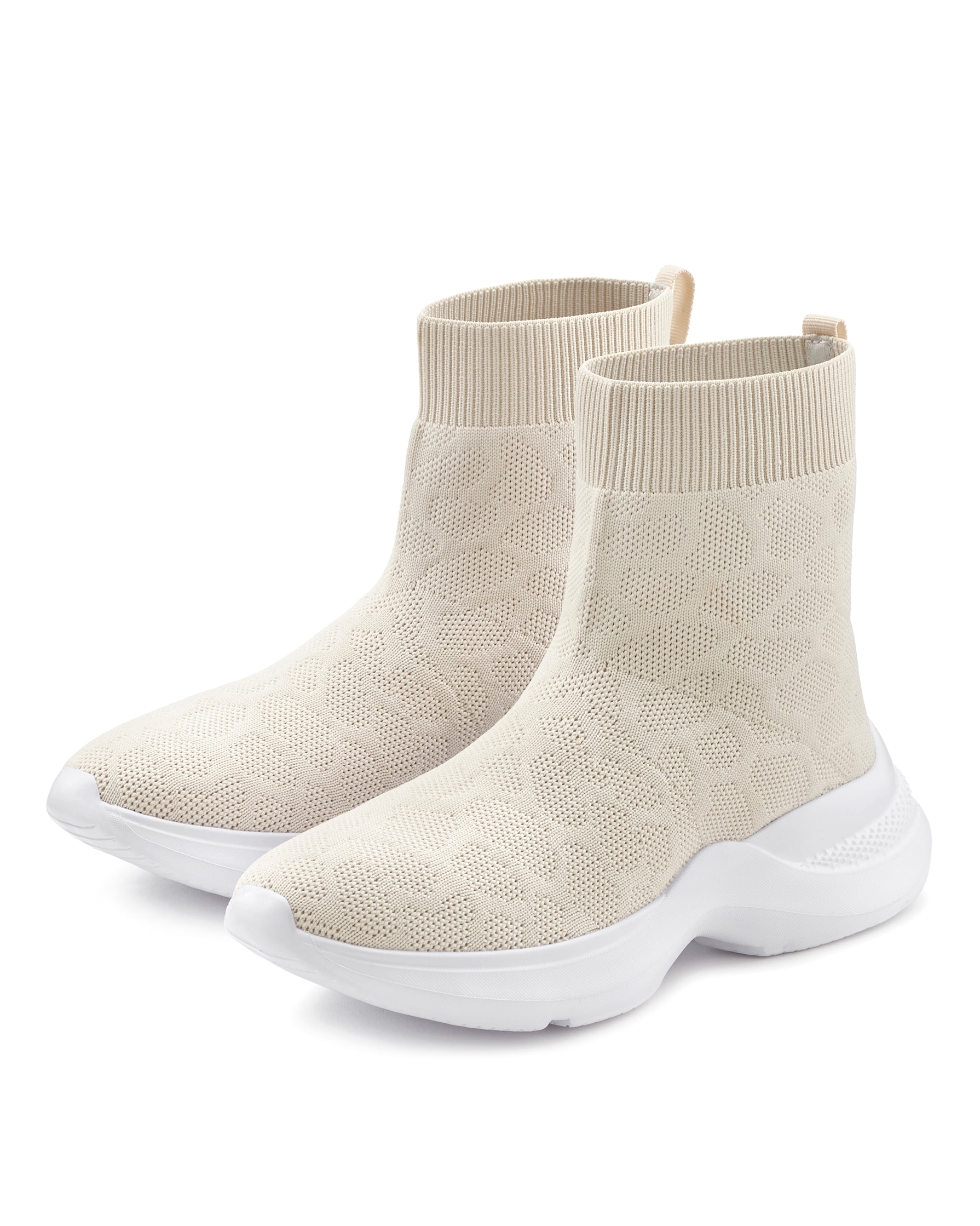 LASCANA Sneaker »Sock Boot,«  elastisches Material, Slipper, Boot, Freizeitschuhe, High Top VEGAN