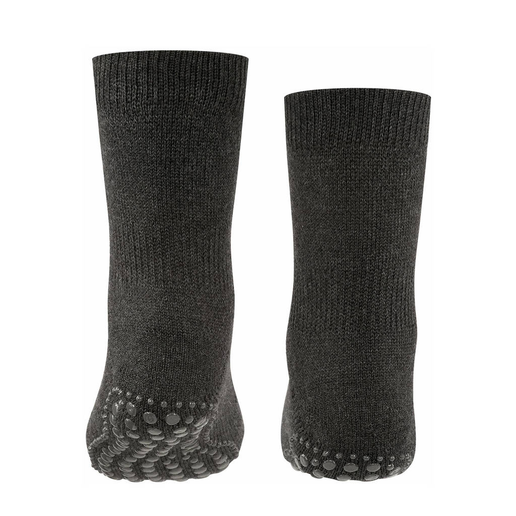FALKE Catpads huissokken met anti-slip noppen antraciet