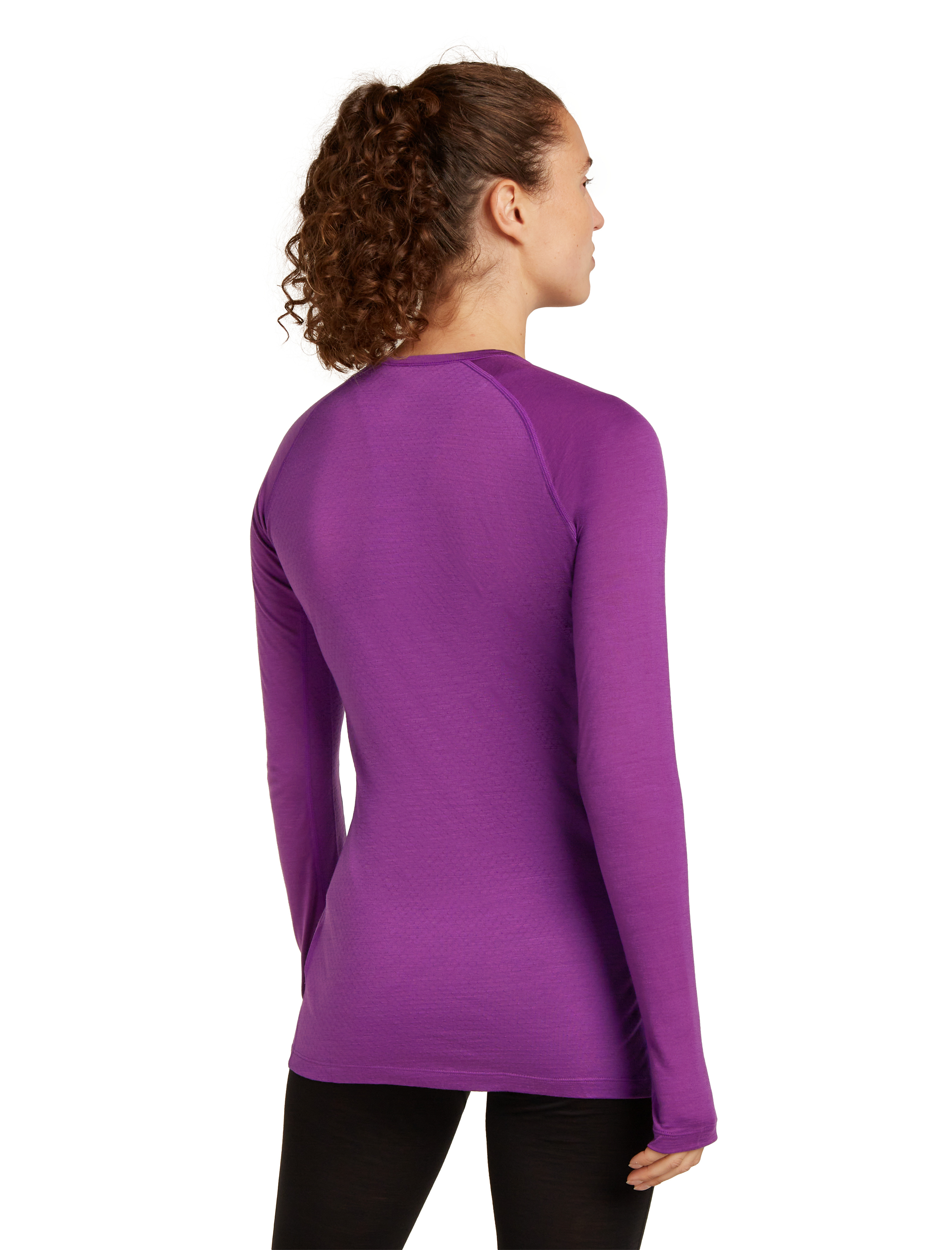 W Merino Blend 125 ZoneKnit LS Crewe