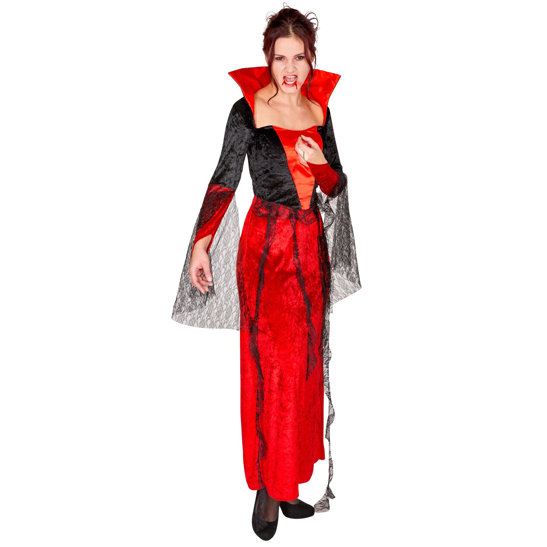 tectake® Frauenkostüm Gothic Vampirkleid