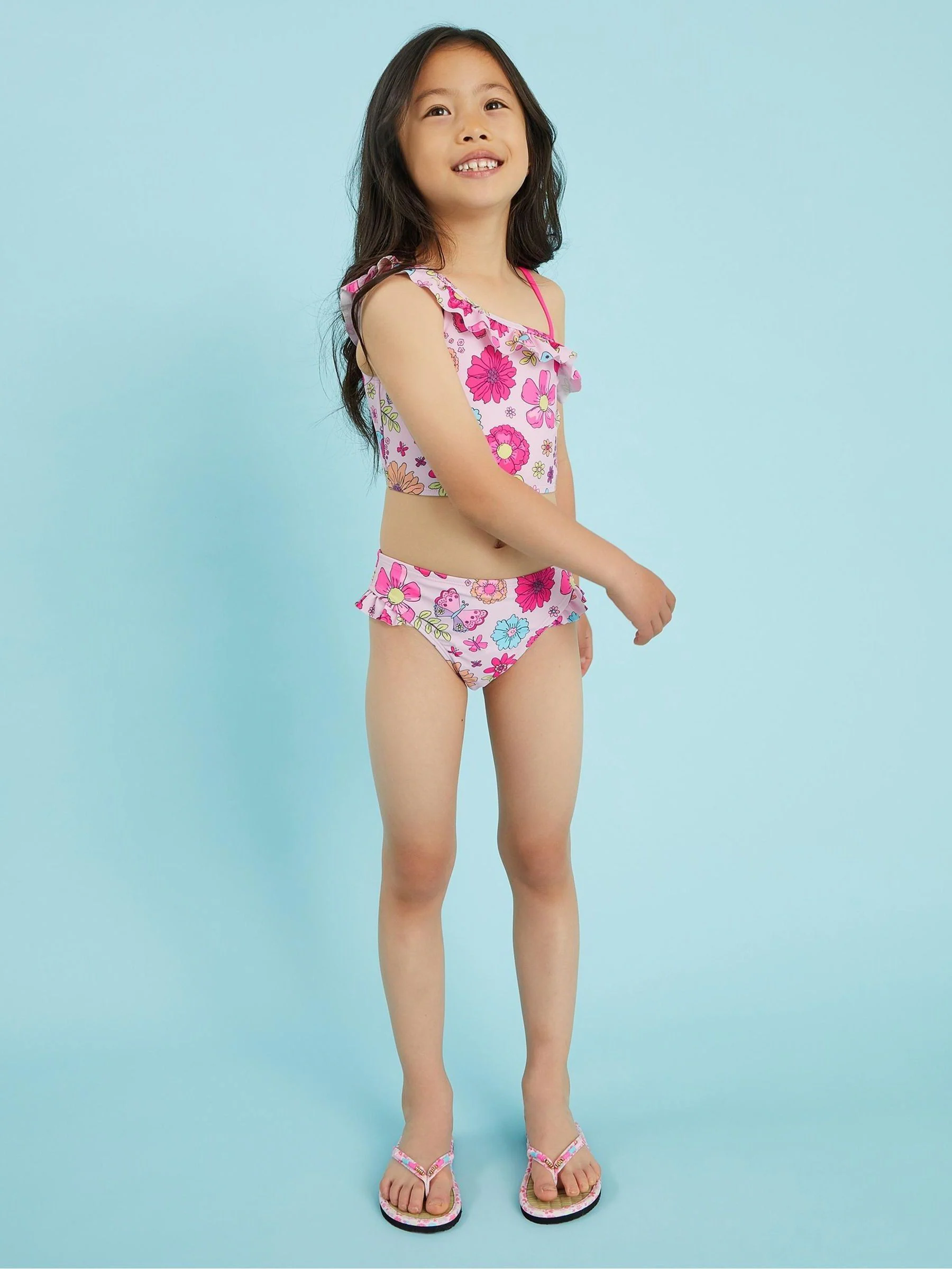 Angels By Accessorize Girls Retro Bloom Bikini Set