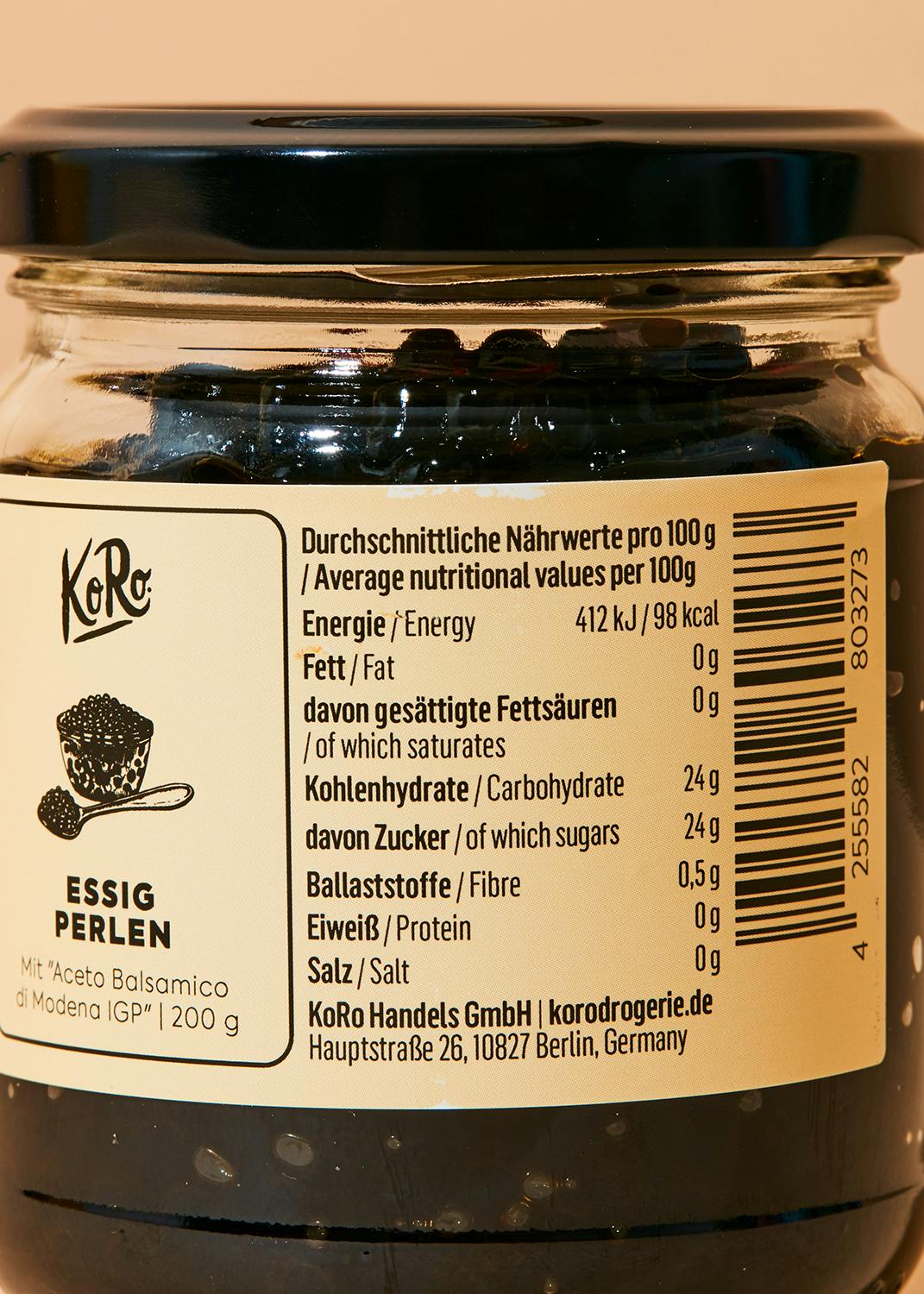 Essig Perlen mit 