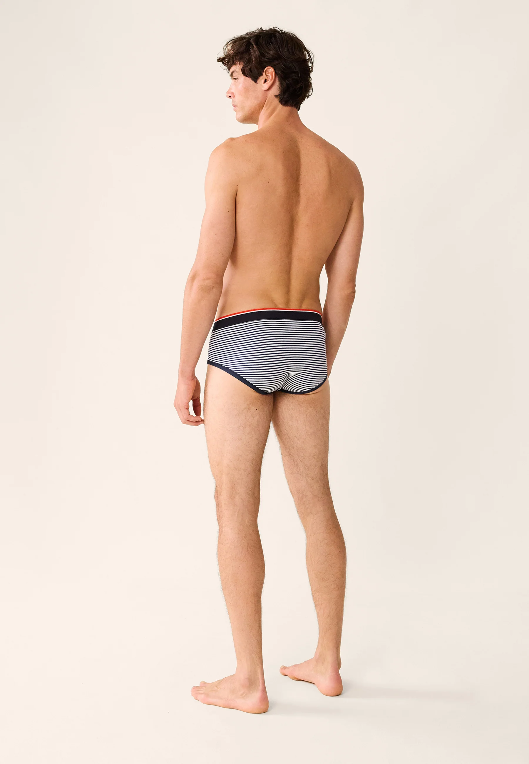 Slip en coton LSF x Armor Lux-Ile Vierge Raye