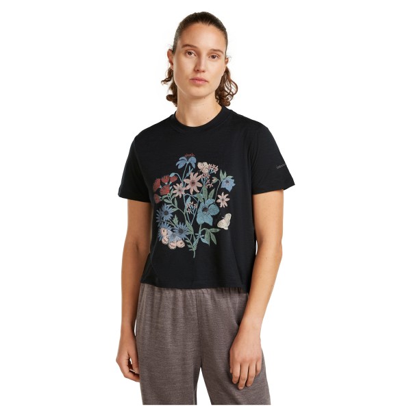 Icebreaker - Women's Merino 150 Tech Lite S/S Crop NZ Flora - Haut en mérinos