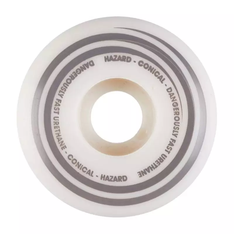 Roues skate HAZARD WHEELS (x4) Radio Active Cs Conical Blanc 101A