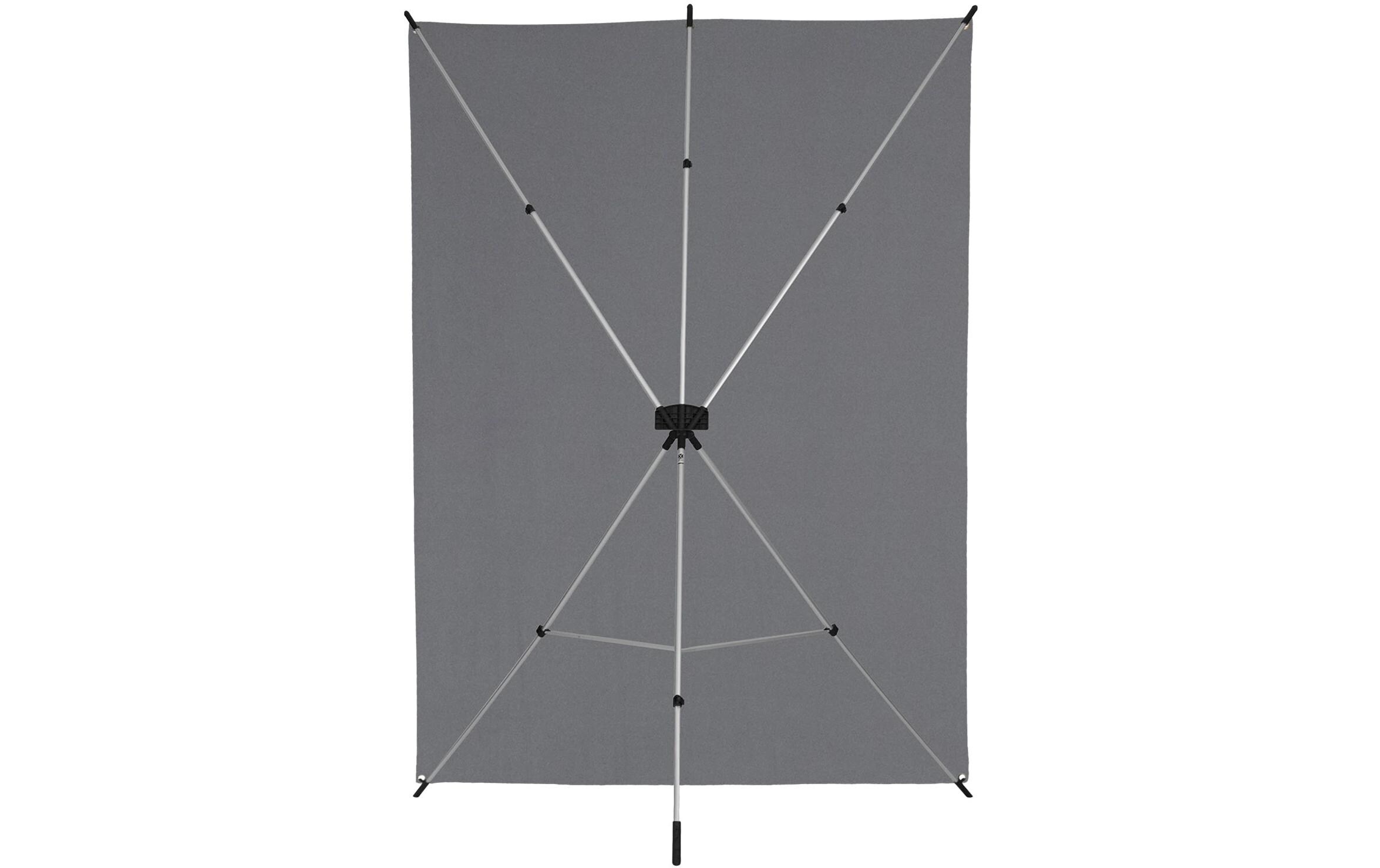Hintergrund X-Drop faltenresistent 1.5 x 3.7 m Neutral Grau<br>Faltenresistenter Hintergrund für hochwertige Aufnahmen