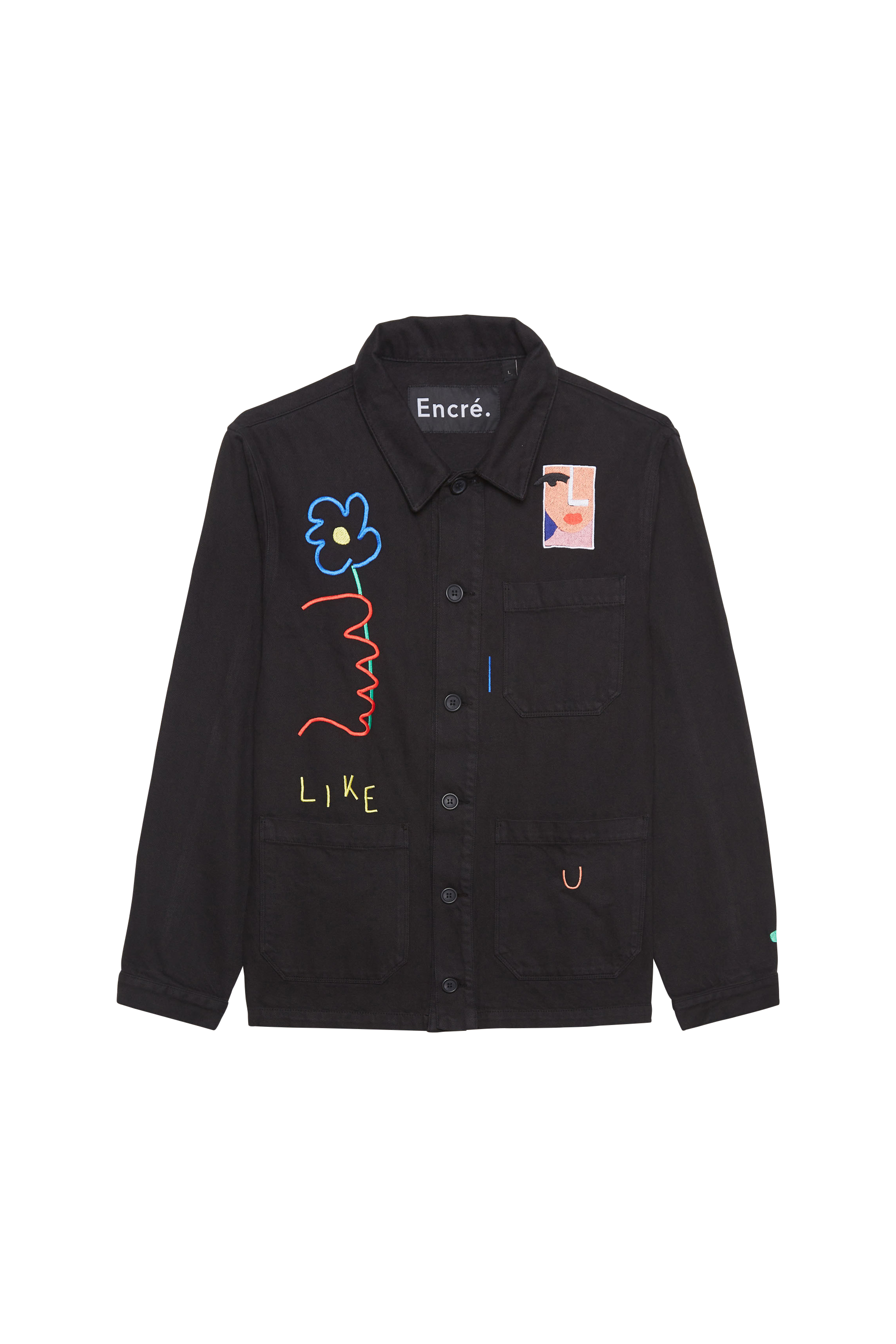 ENCRE Veste  I LIKE U  Noir