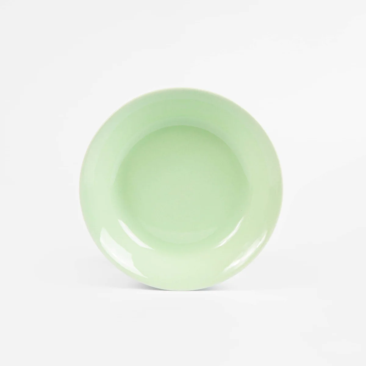 Assiette creuse ronde 19 cm verte OGRE La Fabrique