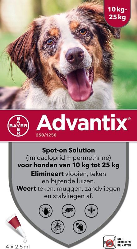 Advantix Spot-On - Pipetten - Diergeneesmiddel - 2.5 ml