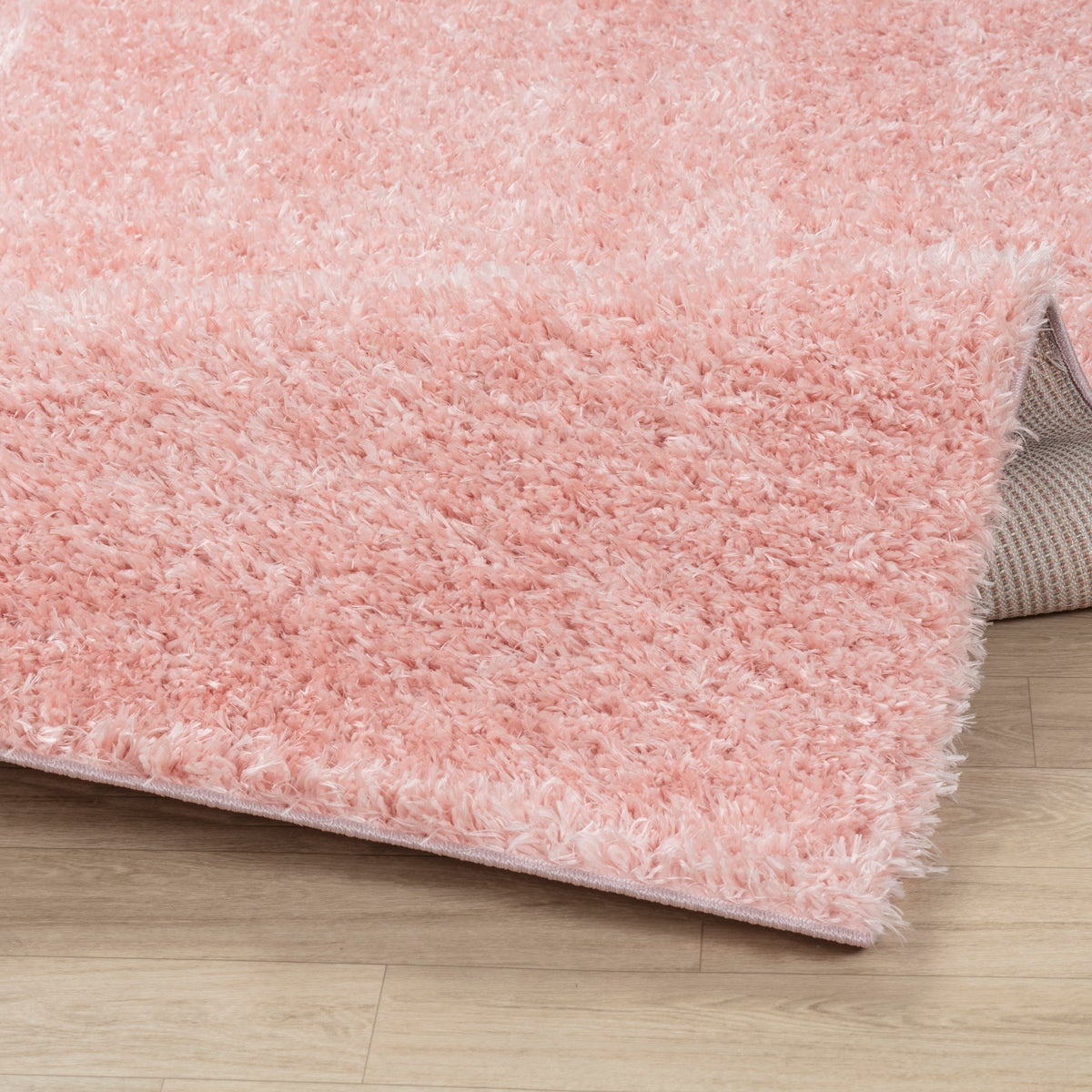 Modern hoogpolig shaggy vloerkleed, lichtroze, 120x180 cm, SOSO