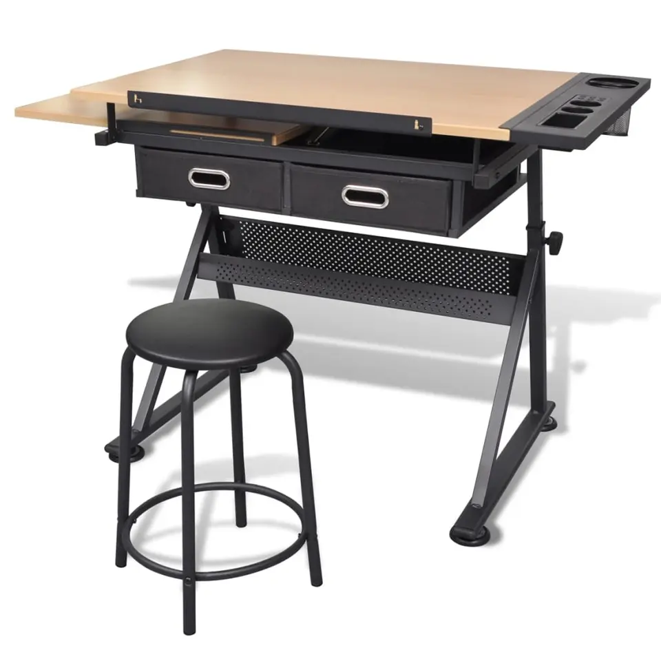 vidaXL - Bureau - Bruin - MDF