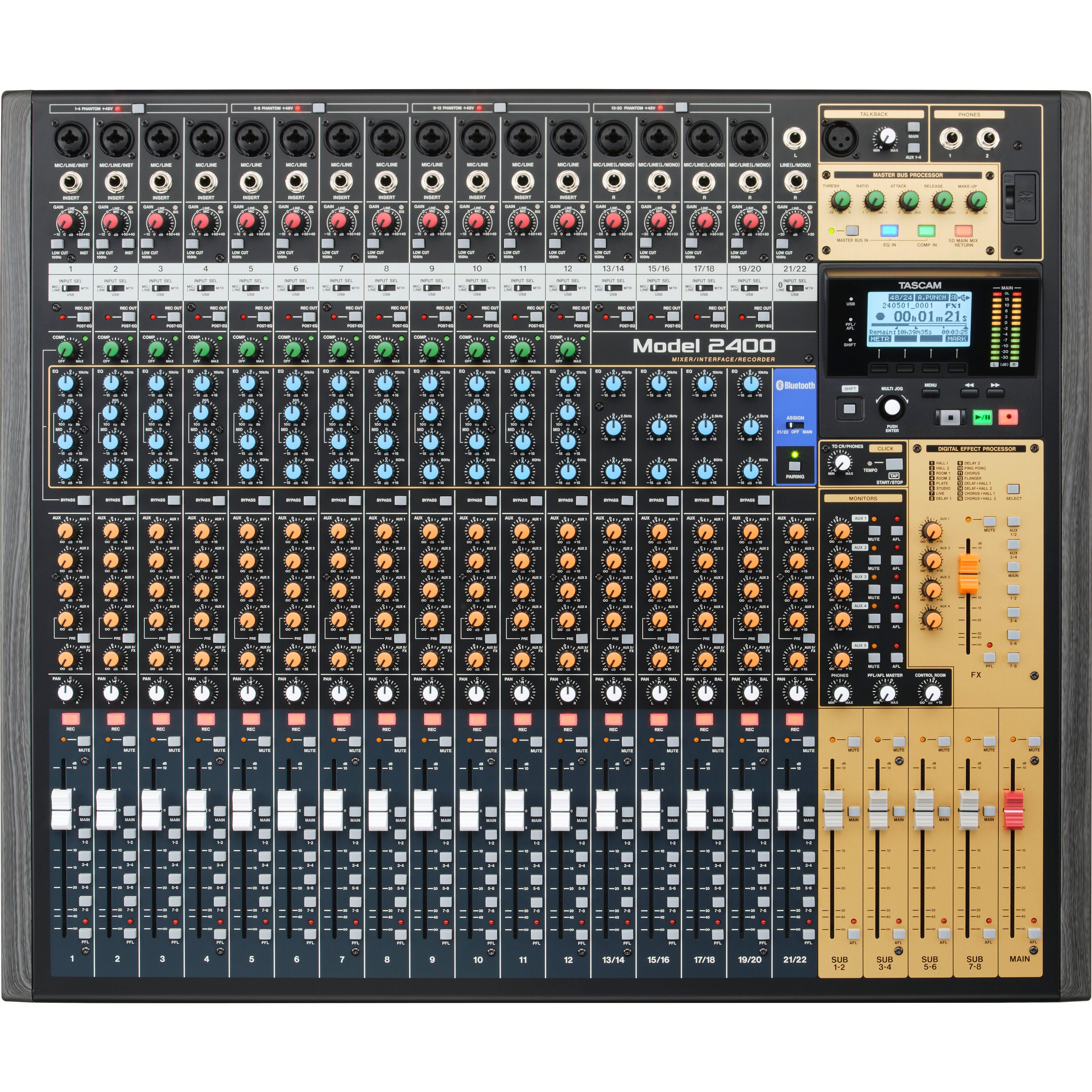 Tascam Model 2400 22-kanaals recording mixer