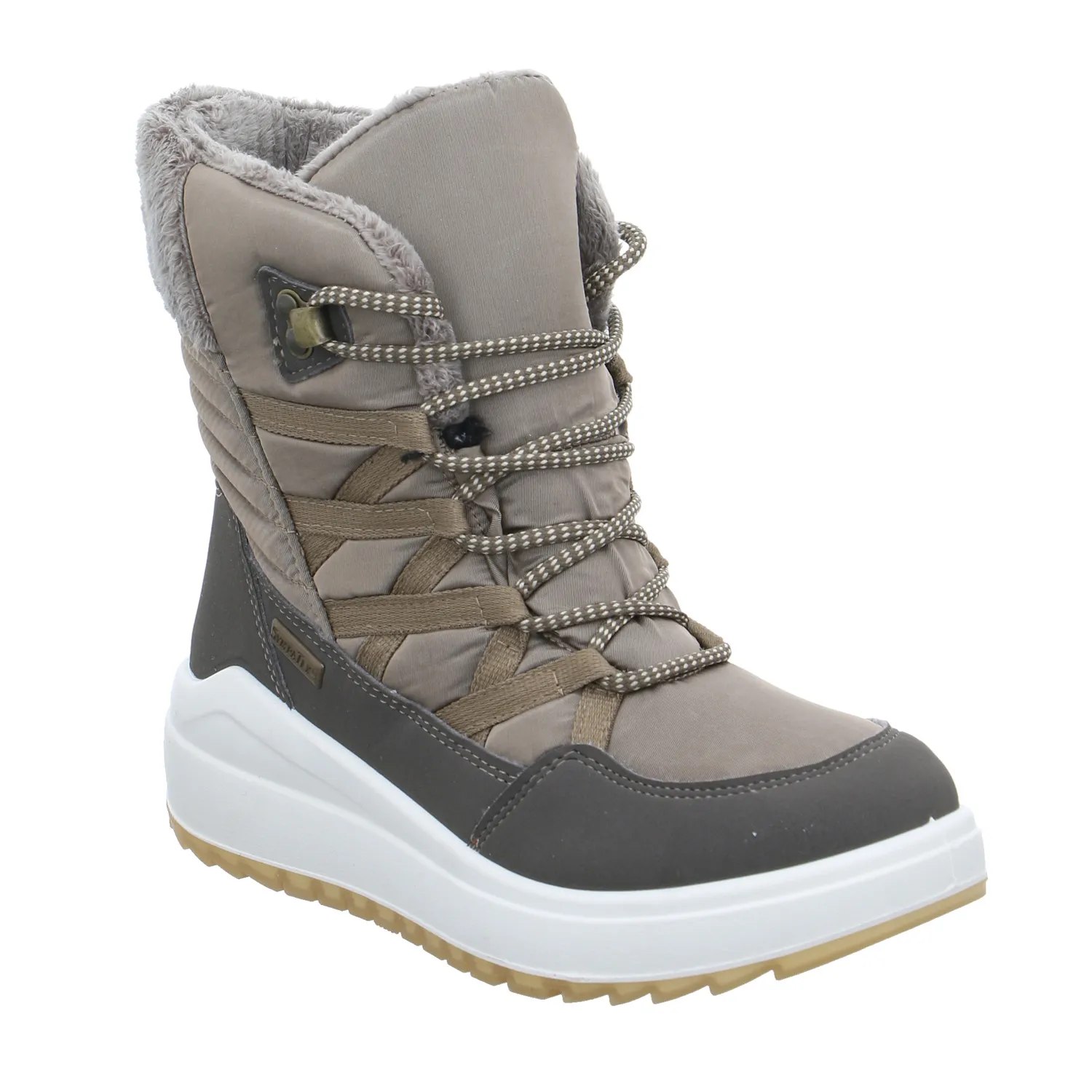 Snowboot Taupe Textil  mit Sympatex 100% Wasserdicht