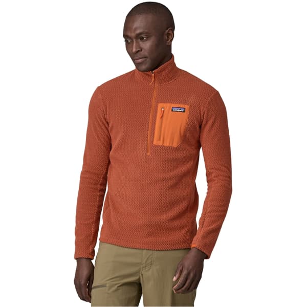 Sweat polaire randonnée PATAGONIA M'S R1 AIR ZIP NECK BURNISHED RED