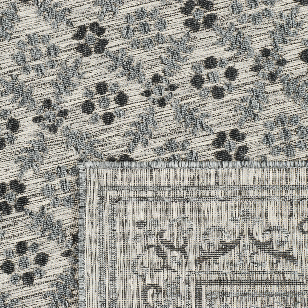 Tapis intérieur extérieur gris acapulco 1693 70 x 140 cm