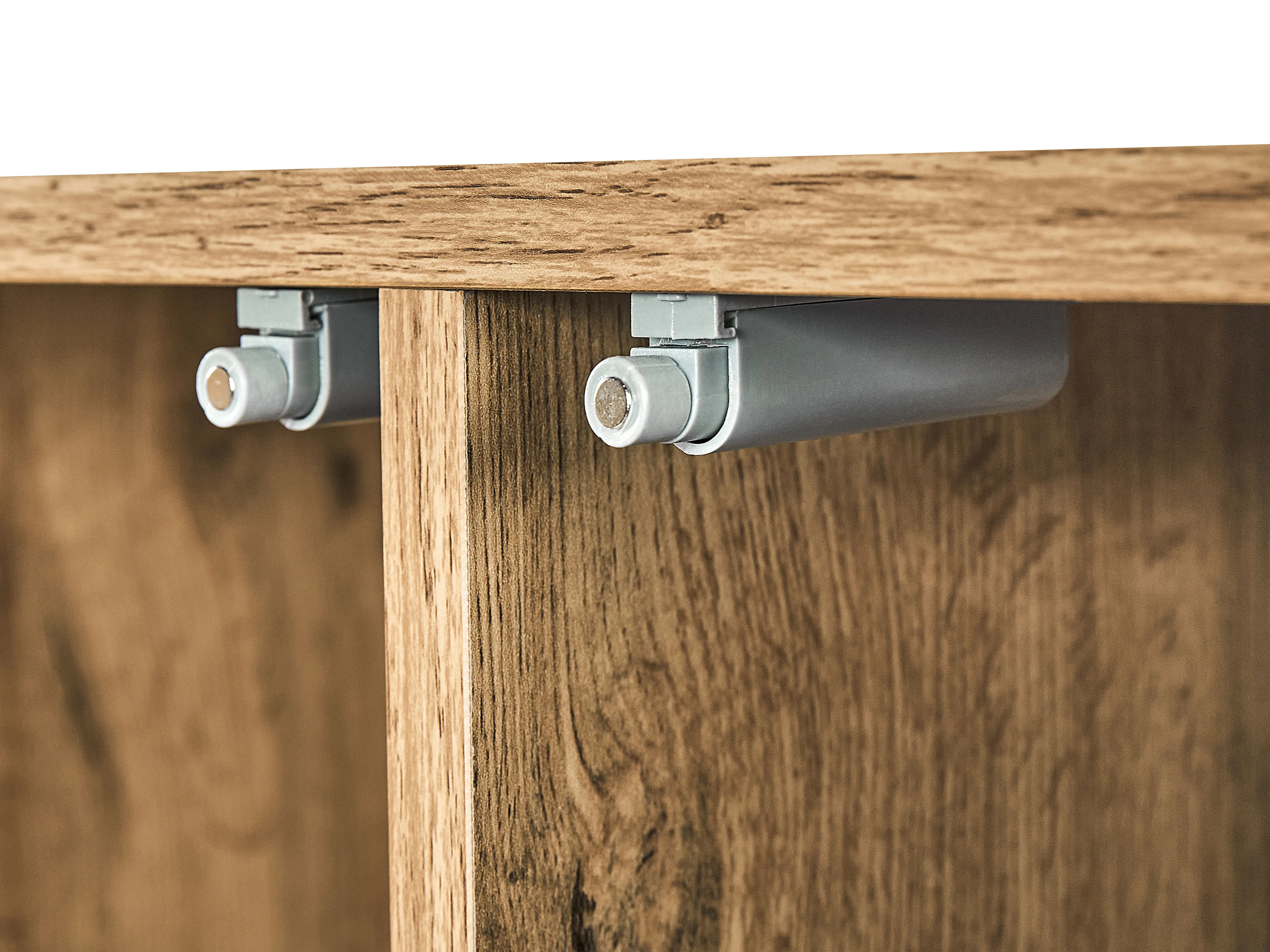 Dressoir met 2 deuren FIORA Bruin/zwart