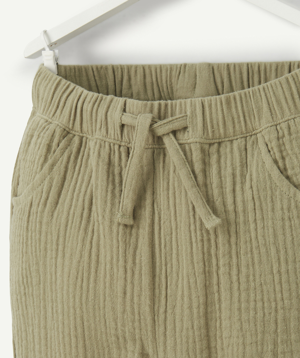 pantalon slouchy bébé garçon en coton bio vert