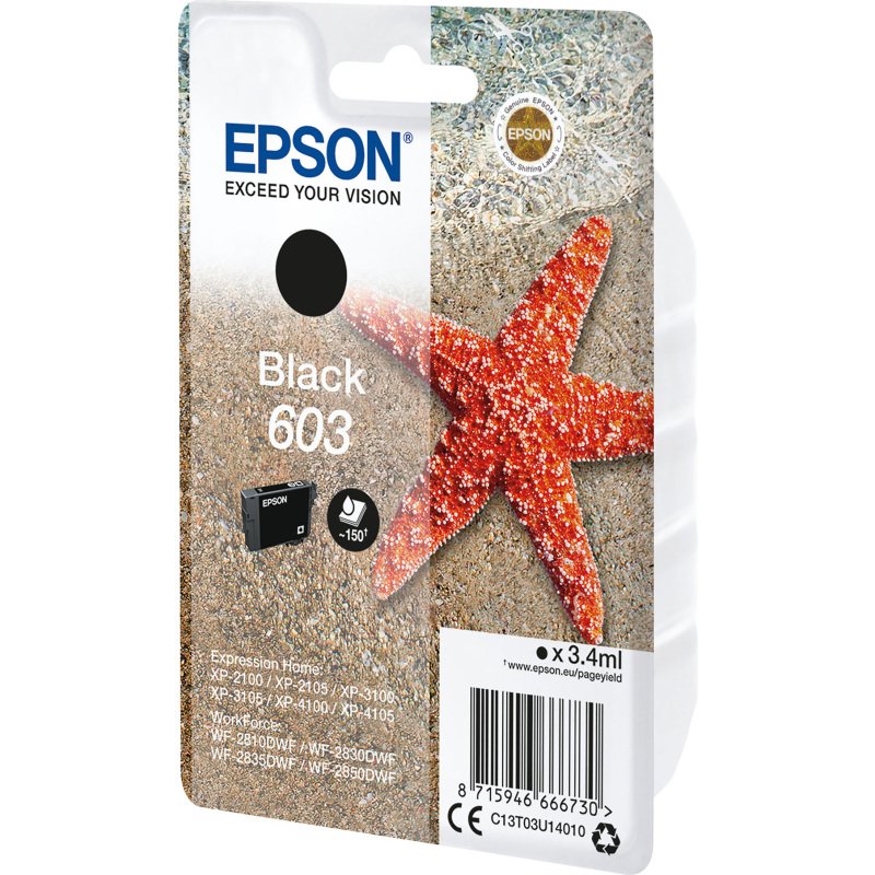 Epson 603 cartouche noire pour imprimante jet d'encre