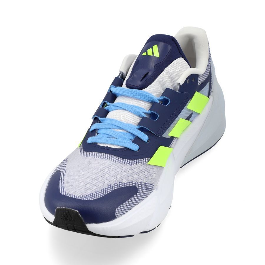 adidas Chaussures de Running Adistar 2.0 - Blanc/Bleu Marine/Gris/Lucid Lemon