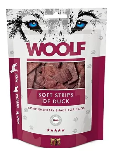 Woolf Soft Strips of Duck - 100 g.