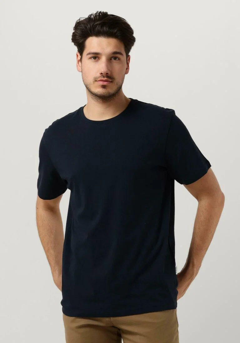 SELECTED HOMME donkerblauwe selected homme t-shirt slhaspen ss o-neck tee