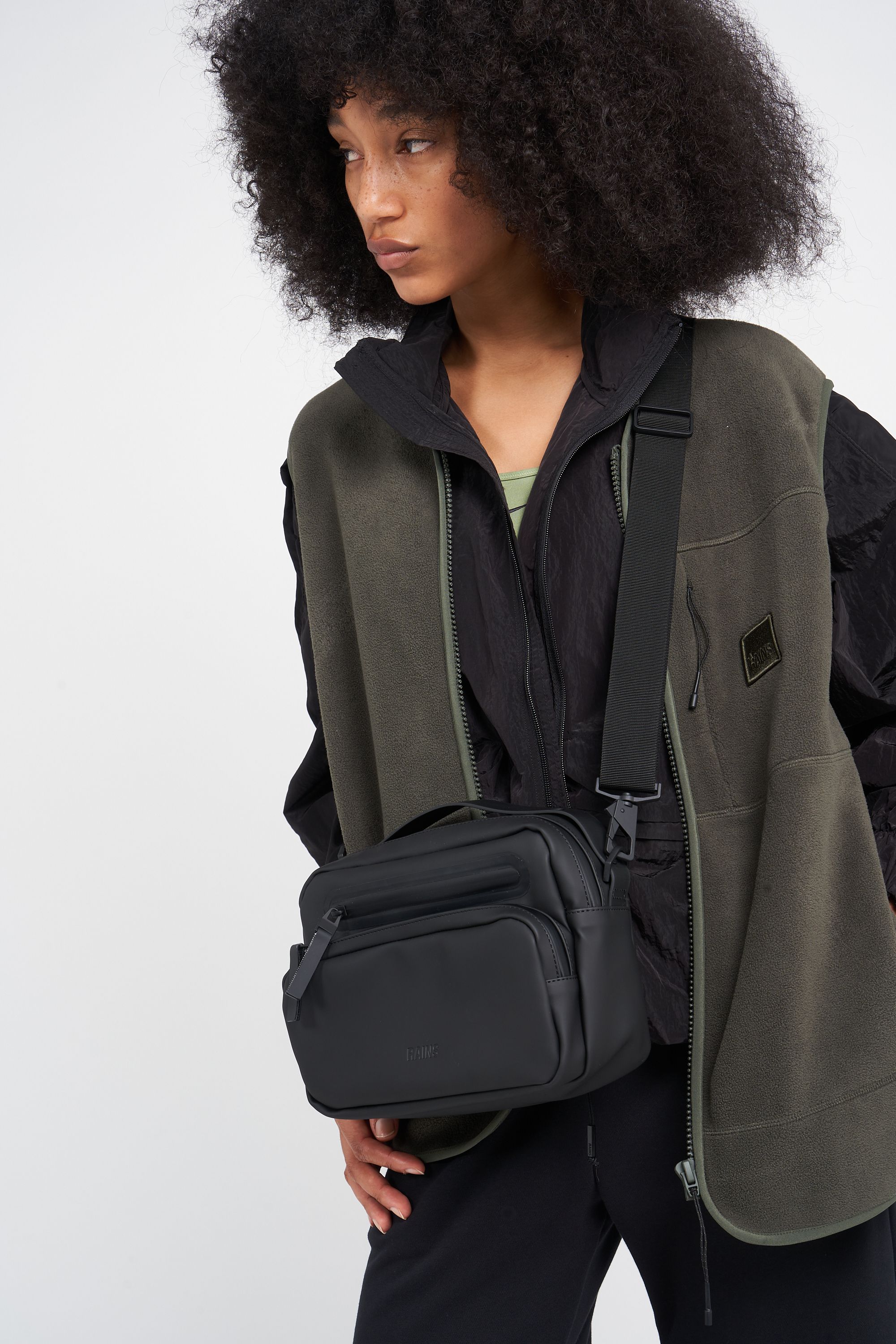 RAINS Sac bandoulière  Cargo Box Bag W3 Noir