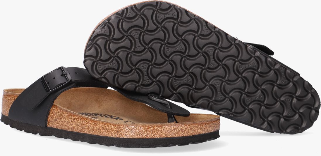 zwarte birkenstock teenslippers gizeh dames