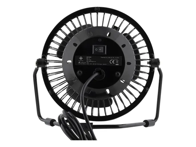 DELTACO GAM-054 - Køleventilator - på bord - USB - sort