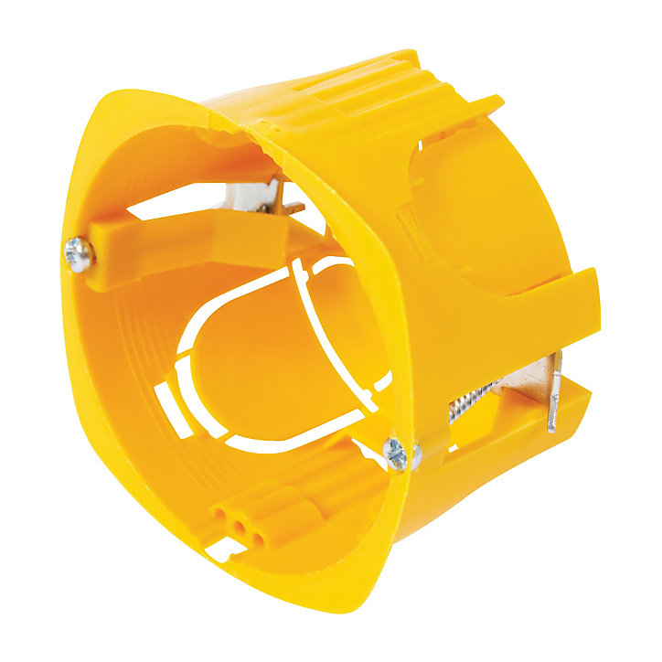 Boîte de dérivation à encastrer pour cloison sèche avec entrées et système de fermeture à vis Diall 85 X 40 mm