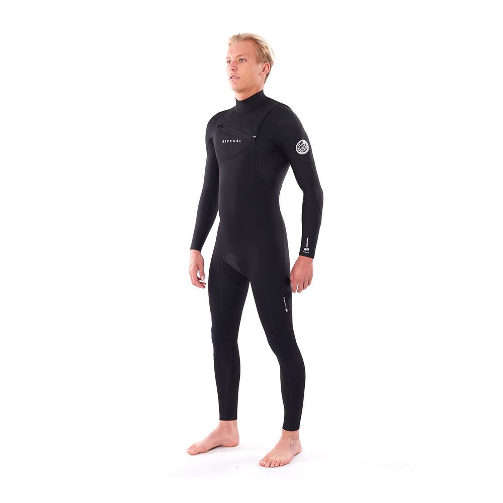 Rip Curl DAWN PATROL CHEST ZIP GBS - Combinaison intégrale 3/2mm Homme black