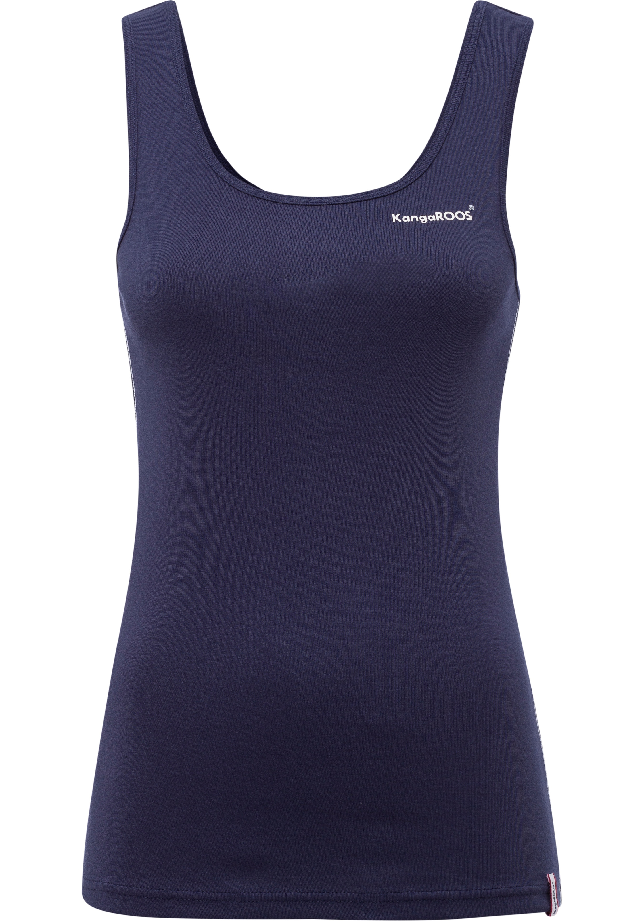 KangaROOS Ripptanktop Packung, 2-er Pack, 2 Stk. tlg. im Doppelpack - 1x uni + 1x bedruckt