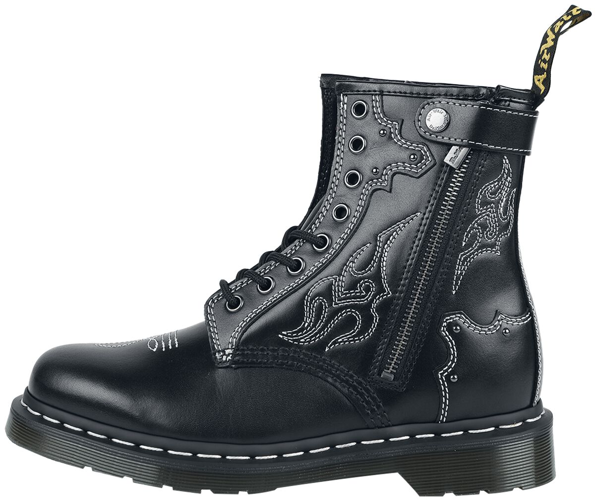 1460 GA - Black Wanama Boots  | Dr. Martens Bottes