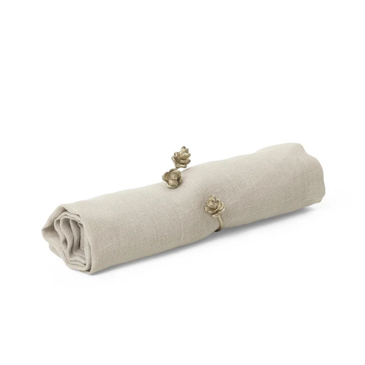 Ferm Living - Forest Serviettenring, Messing (4er-Set)