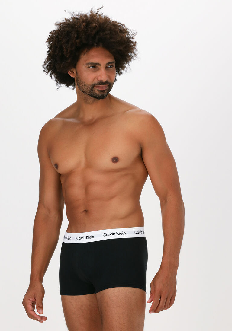 CALVIN KLEIN UNDERWEAR zwarte calvin klein underwear boxershort 3-pack low rise trunks