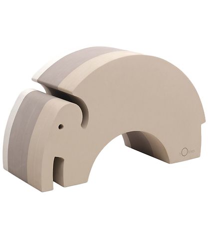 bObles Elefant - Groß - 55x21x31 cm - Sand Grey