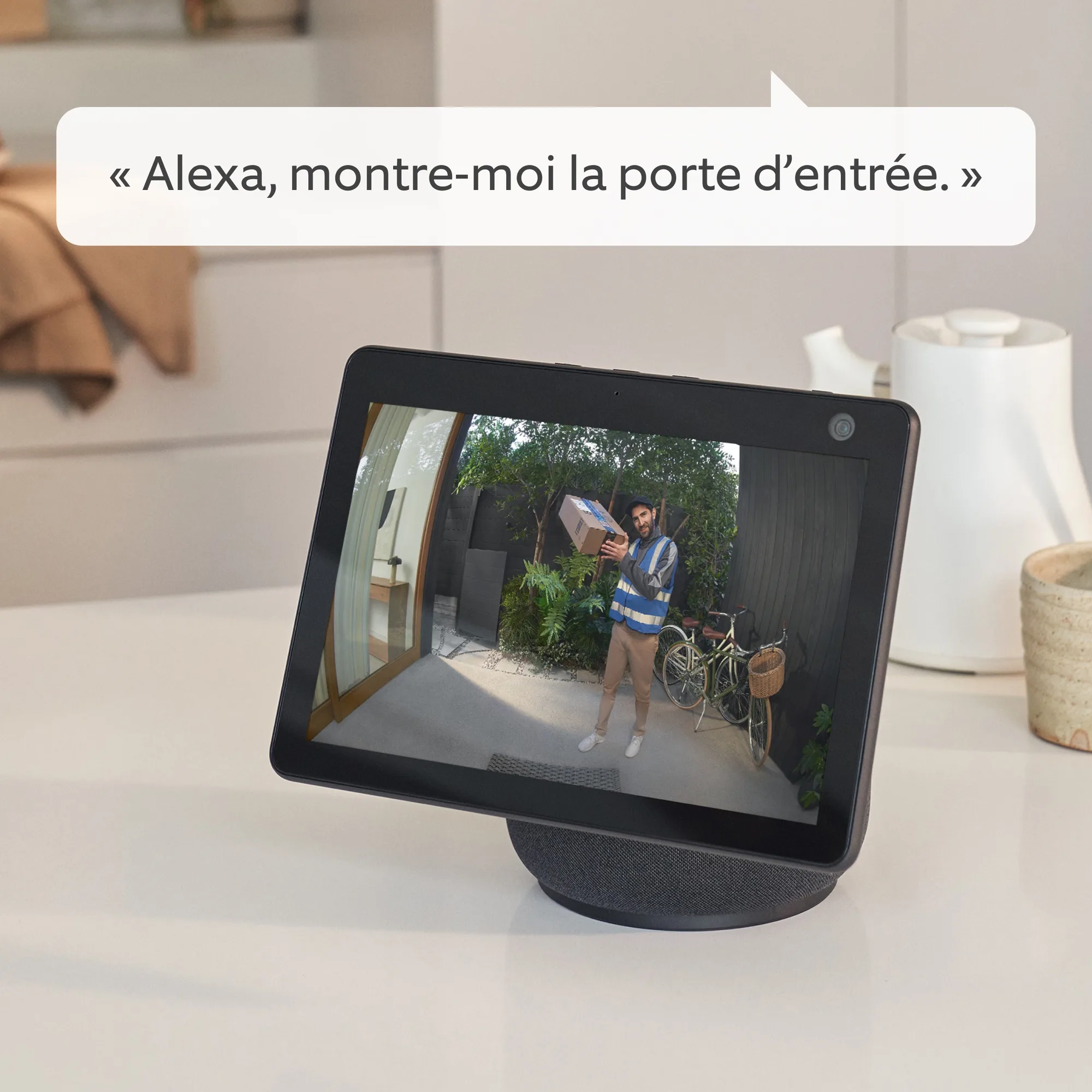 Ring Battery Video Doorbell Pro Nickel Satiné Sonnette connectée