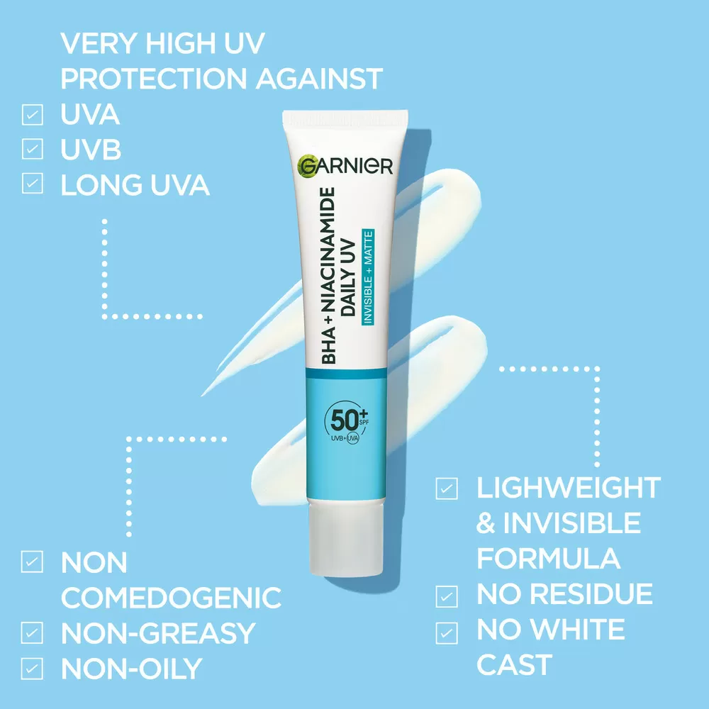 Garnier Skinactive Pureactive Uv Fluid For Impure Skin - 40 ml.