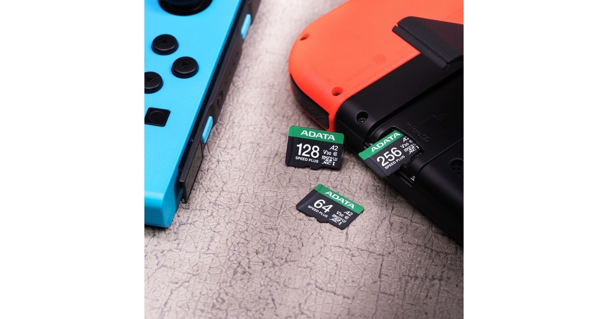 ADATASPEED PLUS microSDXC 64 GB geheugenkaart  (UHS-I U3, Class 10, V30, A2)