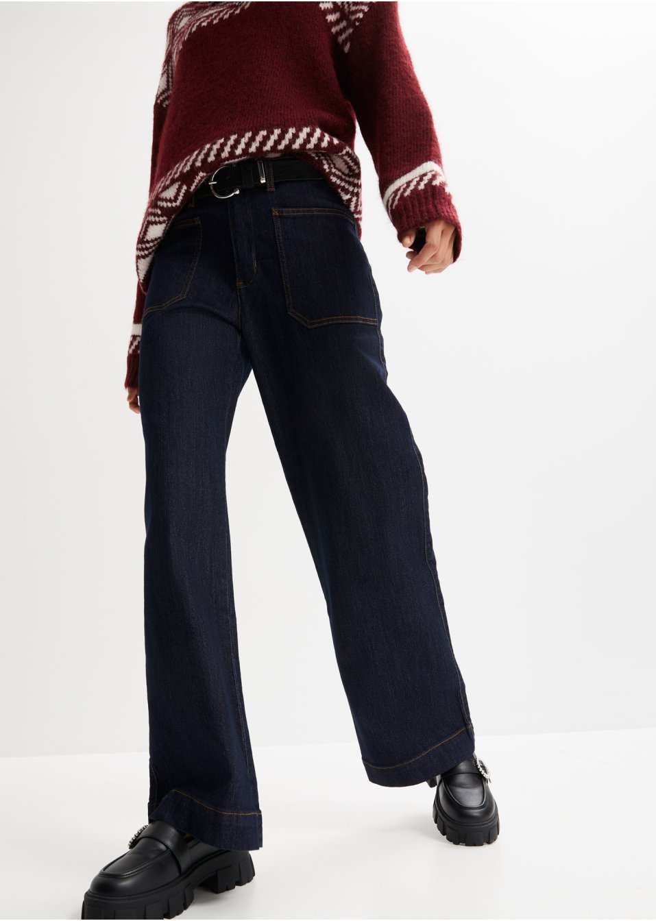 Jean confort-stretch, Wide