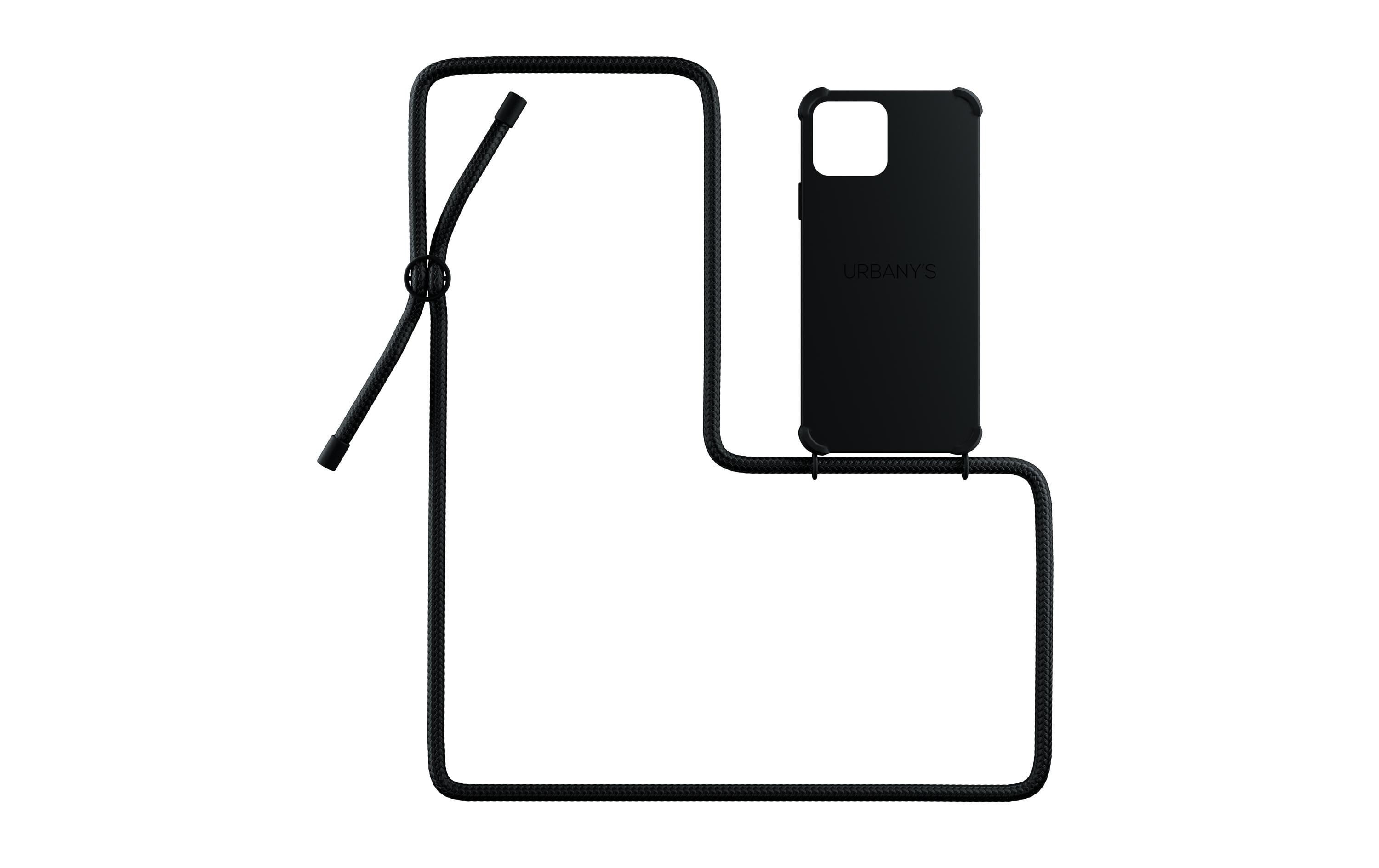 Necklace Case iPhone 14 Plus All Black MattSchutzhülle mit Handykette für das Apple iPhone 14 Plus