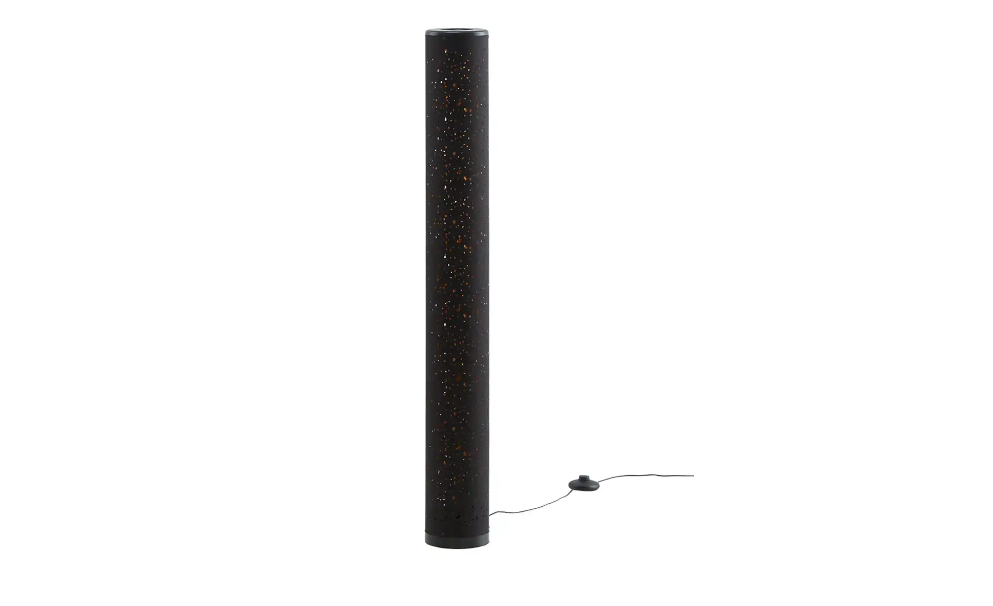Trio LED-Stehleuchte, 1-flammig, Stoff schwarz/gold
