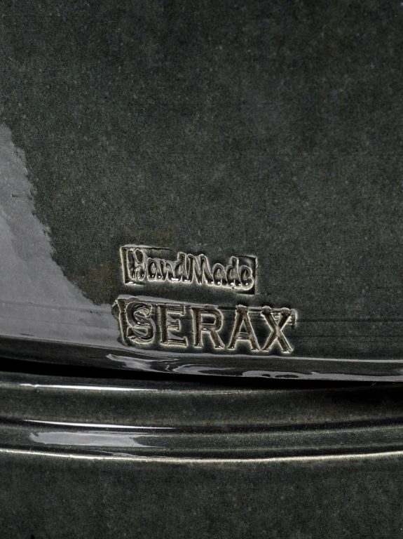 Serax Glazed shades by Serax bloempot large Ø38 donkergrijs