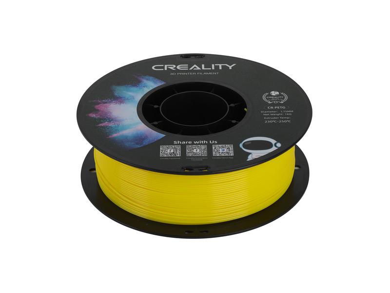 Creality Filament PETG, Gelb, 1.75 mm, 1 kg PETG 3D Drucker Filament