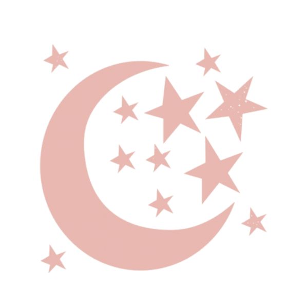 Bibelotte Maan & Sterren Muurstickers Goud
