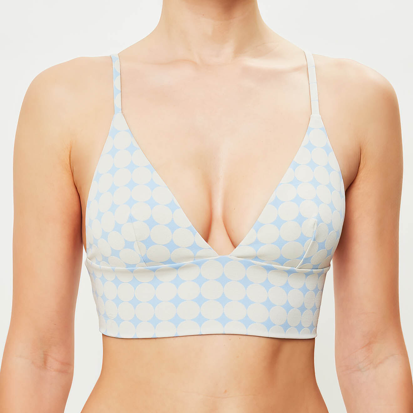 Iodus Haut de maillot de bain Marinela bleu pâle/écru